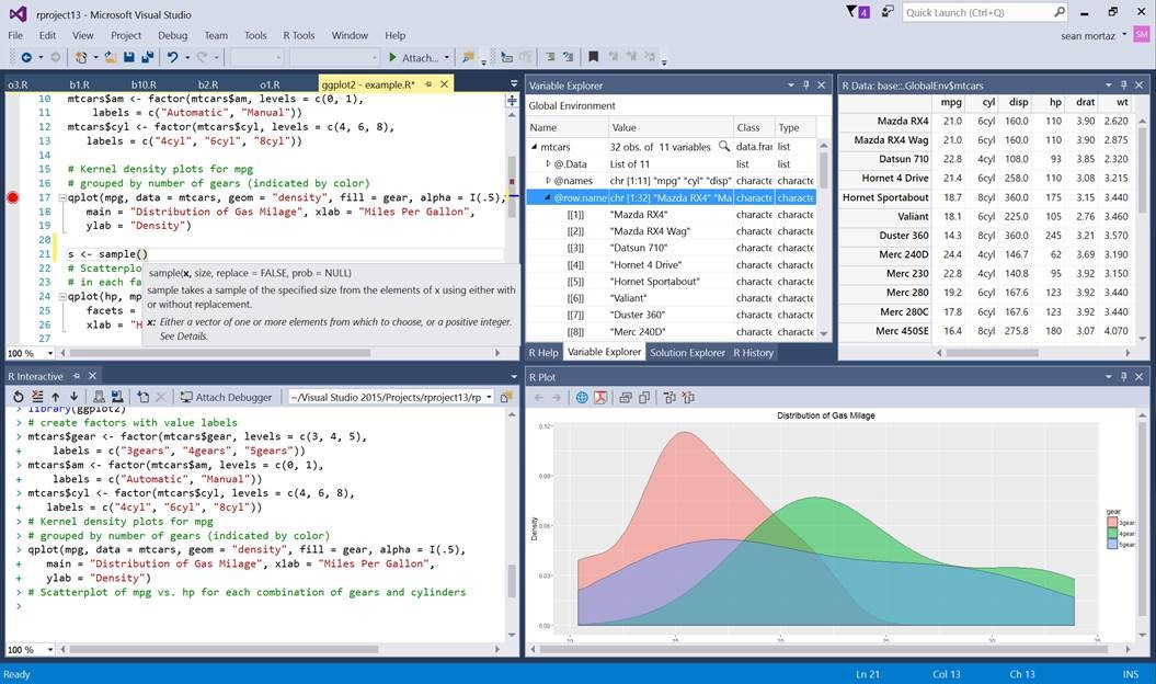 IDE R Tools para Visual
Studio